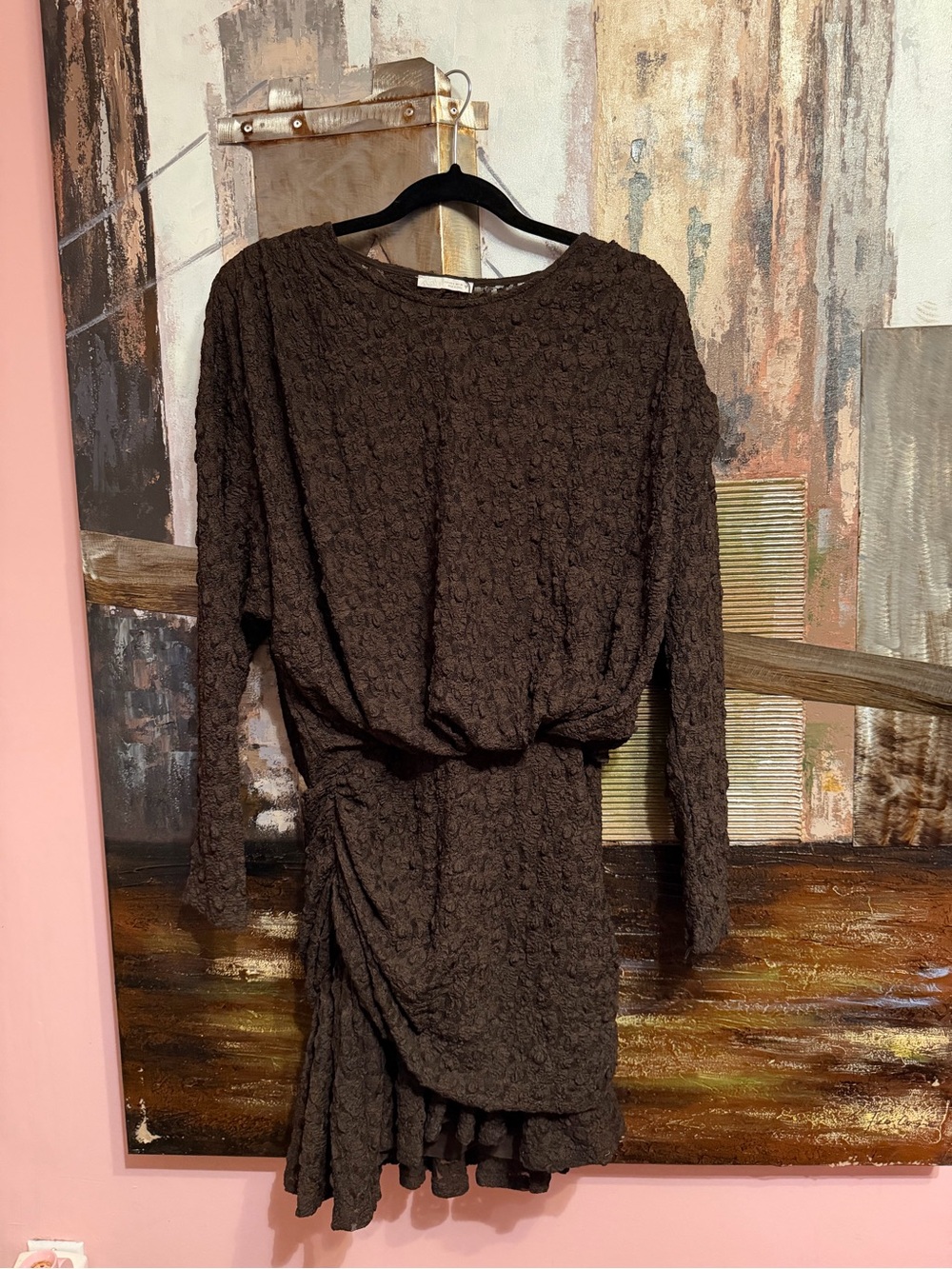 ZARA BROWN LACE DRESS